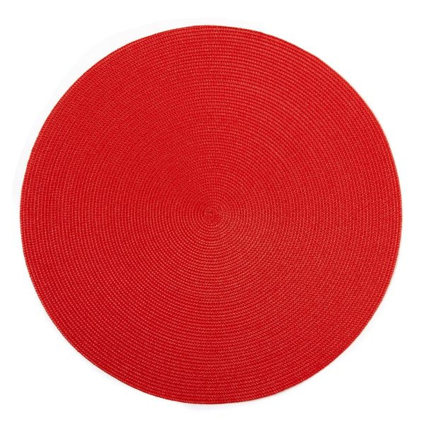Linen Braid Woven Round Placemat - Image 65