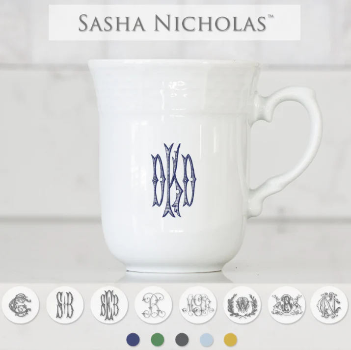 Weave Mug – with monogram
